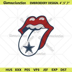 rolling stone logo dallas cowboys embroidery design download file