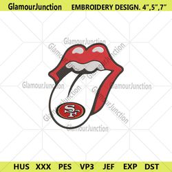 rolling stone logo san francisco 49ers embroidery design download file