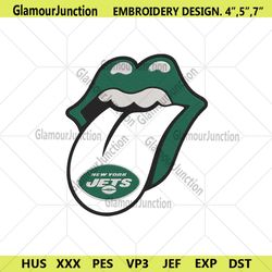 rolling stone logo new york jets embroidery design download file