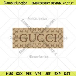 gucci brown box logo wrap embroidery download file