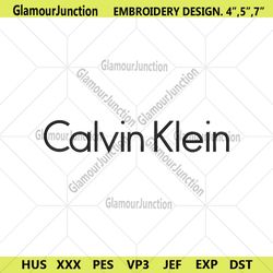 calvin klein logo embroidery instant download