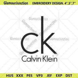 ck calvin klein slim brand logo embroidery download file