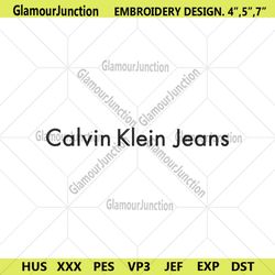 calvin klein jeans wordamrk logo embroidery download file