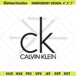 calvin klein logo brand embroidery digital file