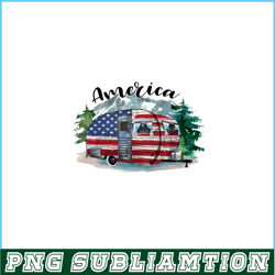 america png camping png car camper american flag png