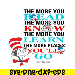 learn and go quote svg, dr seuss svg, dr seuss quotes svg ds2051223270