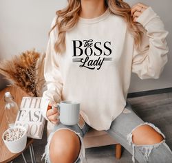 boss lady comfort colors sweatshirt, girl boss sweatshirt, girl power shirt, feminist shir
