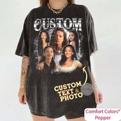 custom bootleg comfort colors tee, custom photo, vintage graphic 90s tshirt, custom your