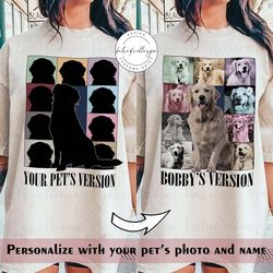 custom era's tour comfort colors shirt, custom dog cat shirt, dog cat photo shirt, custom