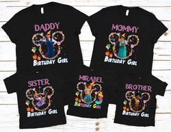 customized encanto disney birthday shirt, encanto matching family birthday shirt, encanto