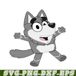 surprised wolf svg png pdf bluey wolf svg bluey character svg