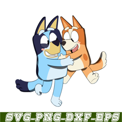 cute bluey siblings svg png pdf