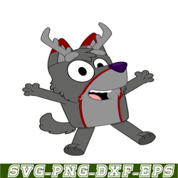 bluey reindeer svg png pdf bluey cosplay svg bluey svg