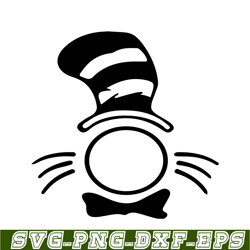 the cat in the black hat monogram svg, dr seuss svg, cat in the hat svg ds105122306