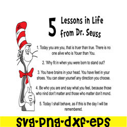 5 lessons in life svg, dr seuss svg, dr seuss quotes svg ds2051223242