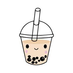 cute kawaii bubble tea tshirt boba milk tea lover gift idea, png, svg, dxf, eps