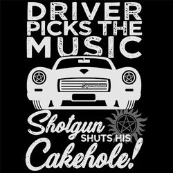 driver picks music shotgun svg,svg,demon hunter svg,john winchester svg,dean winchester svg,svg cricut, silhouette svg f