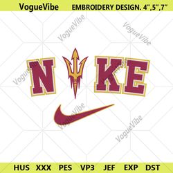 arizona state sun devils nike logo embroidery design download file