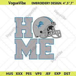 detroit lions home helmet embroidery design download file