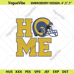 los angeles rams home helmet embroidery design download file