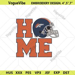 denver broncos home helmet embroidery design download file