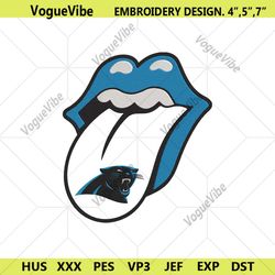 rolling stone logo carolina panthers embroidery design download file