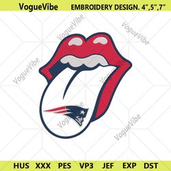 rolling stone logo new england patriots embroidery design download file