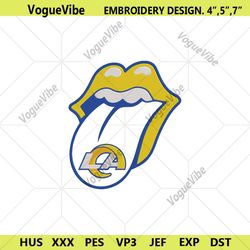 rolling stone logo los angeles rams embroidery design download file