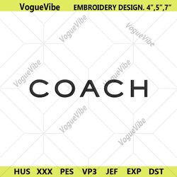 coach logo characters embroidery design download file