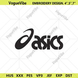 asics fashion shoes logo embroidery design download