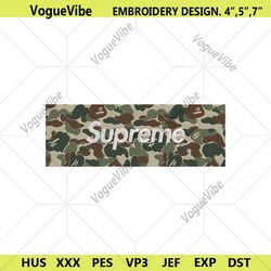 supreme bape logo embroidery design download