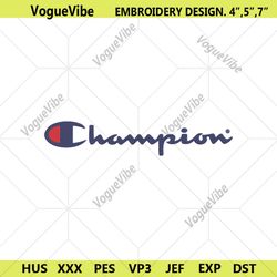 champion wordmark brand logo embroidery design download