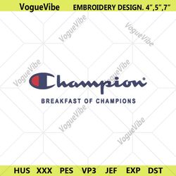 champion breakfast embroidery download file