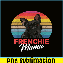 cute frenchie mama png, french bulldog png, french dog artwork png