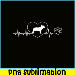 french bulldog heartbeat png, french bulldog png, french dog artwork png