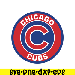 chicago cubs red logo svg png dxf eps ai, major league baseball svg, mlb lovers svg mlb30112360