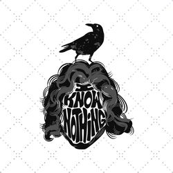 i know nothing jon snow a song of ice and fire game of thrones svg