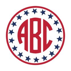 ABC Star Independence Day, Independence Day Svg, Merica Gift, 4th Of July, 4th Of July Svg, Patriotic Gift, Happy Indepe