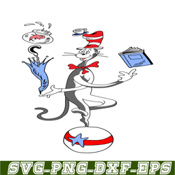 the cat circus performances svg, dr seuss svg, cat in the hat svg ds2051223340