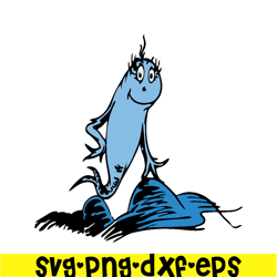 the happy blue fish svg, dr seuss svg, cat in the hat svg ds205122305