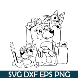 cute bluey design svg png dxf eps bluey cartoon svg bluey svg