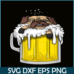 pug dog beer drinking party png beer and pug dog png drunk dog png