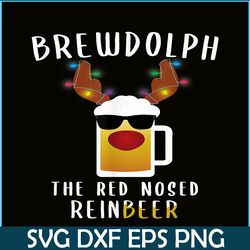 brewdolph png the red nosed reinbeer png funny christmas gift for beer lover png