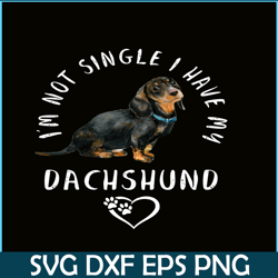 im not single i have my dachshund png, funny valentine png, valentine holidays png