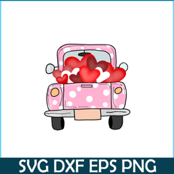 truck with hearts png, sweet valentine png, valentine holidays png
