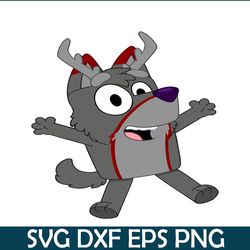 bluey reindeer svg png pdf bluey cosplay svg bluey svg