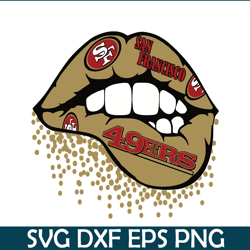 san francisco 49ers the lips svg png dxf, football team svg, nfl lovers svg nfl2291123171