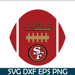 san francisco 49ers red ball svg png dxf, football team svg, nfl lovers svg nfl2291123186