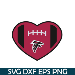 heart for atlanta falcons svg png eps, nfl team svg, national football league svg