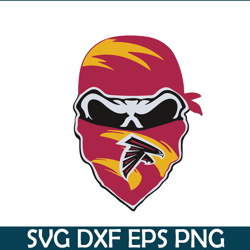 atlanta falcons skull svg png eps, nfl team svg, national football league svg